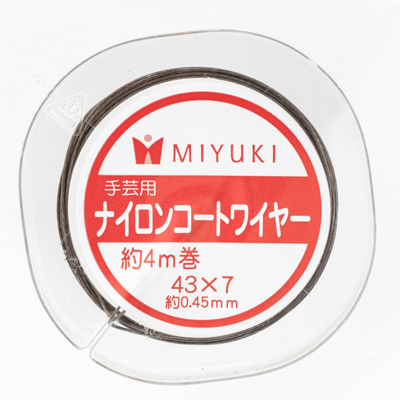 ナイロンコートワイヤー(43×7) 0.45|K4561～K4564|0.45mm |白,赤,黒